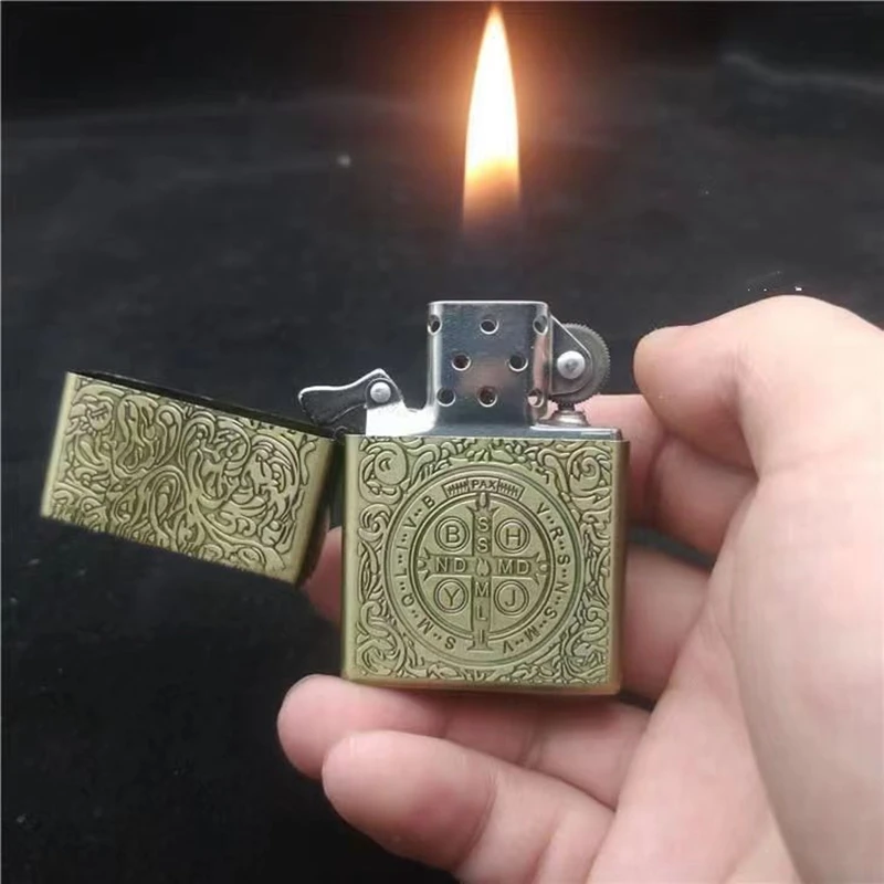 Lighter Insert Zippo - ZORRO versátil querosene isqueiro metal personalidade