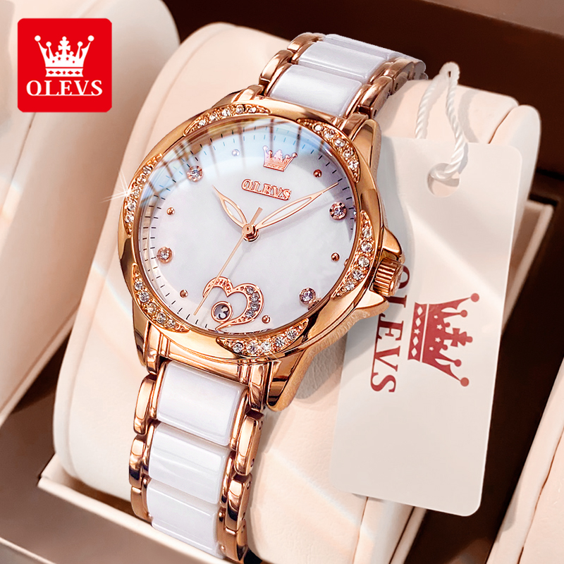 Watch Winder Compact - Olevs 6631 relógio mecânico automático feminino