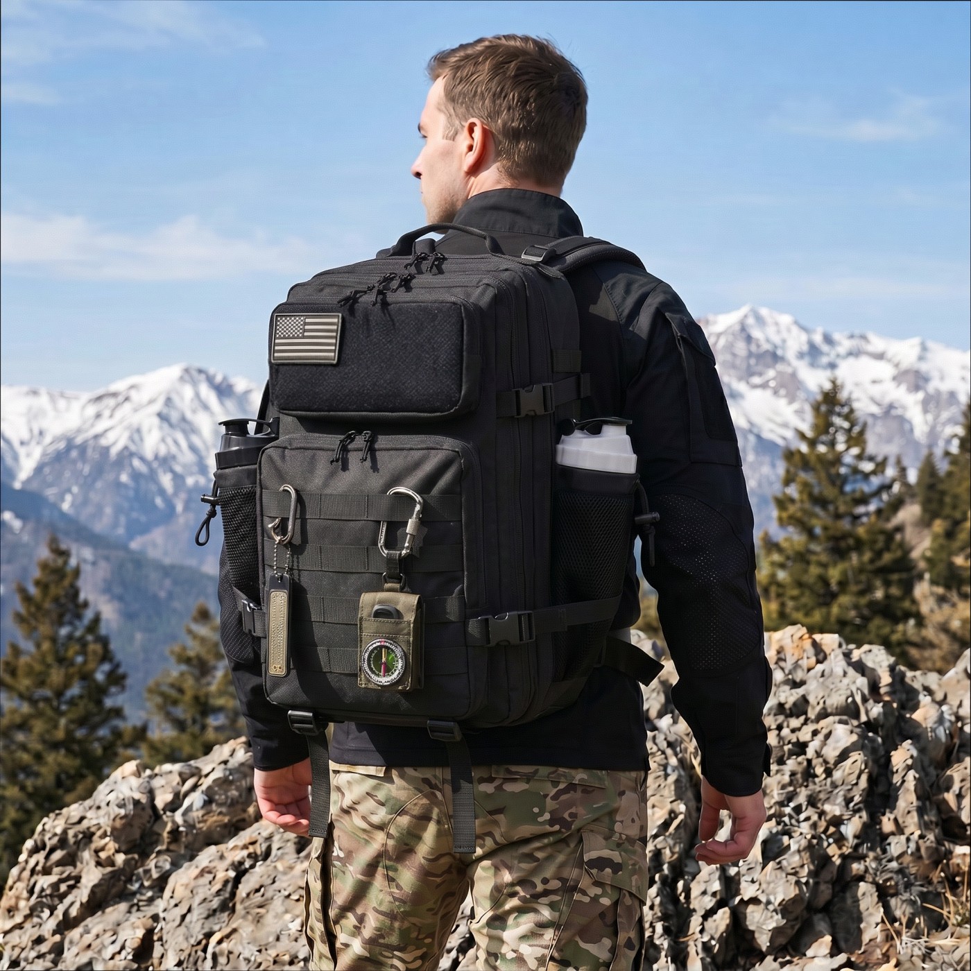 Edc Carry Backpack - Mochila Tática de Pesca de Grande