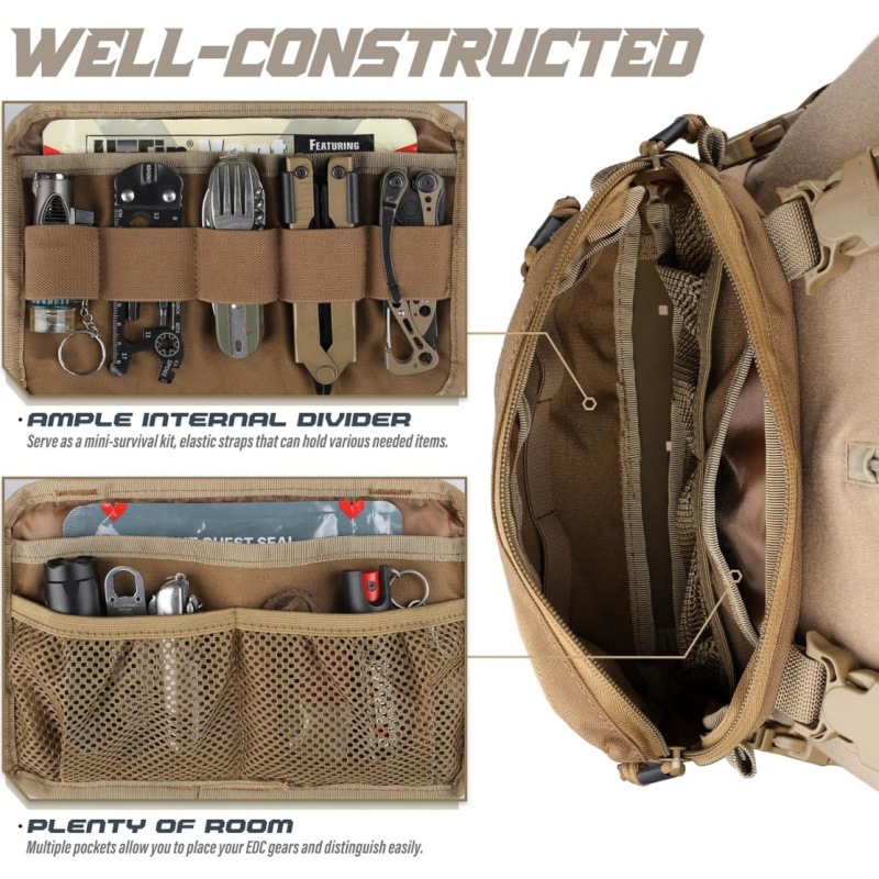 Alça colete de pesca tático sa - Edc Carry Backpack avaliação e preço