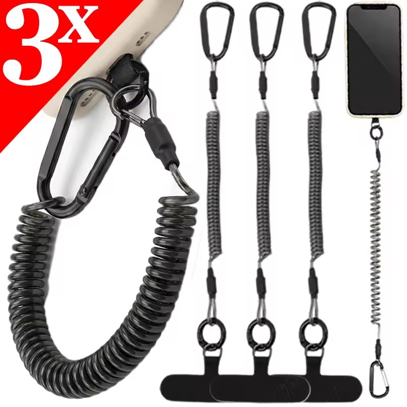 Cordões Flexíveis Anti-Perda p - Carabiner Keychain avaliação e preço