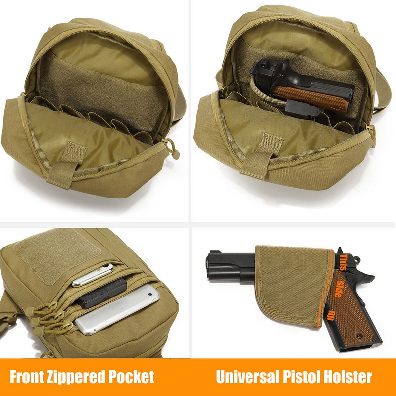 Saco de peito oculto tático, G - Edc Carry Backpack avaliação e preço