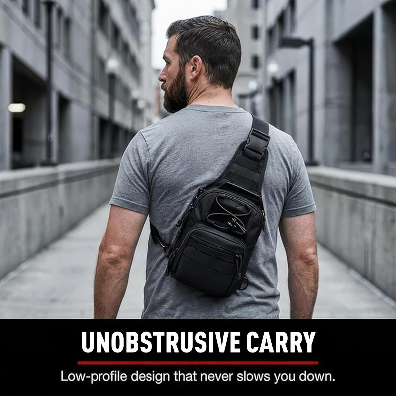 Bolsa Tática Compacta para Tra - Edc Concealed Carry Backpack avaliação e preço